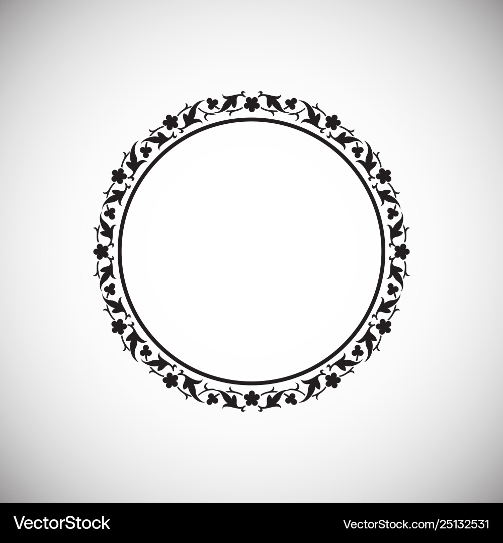 Frame icon on background for graphic and web Vector Image