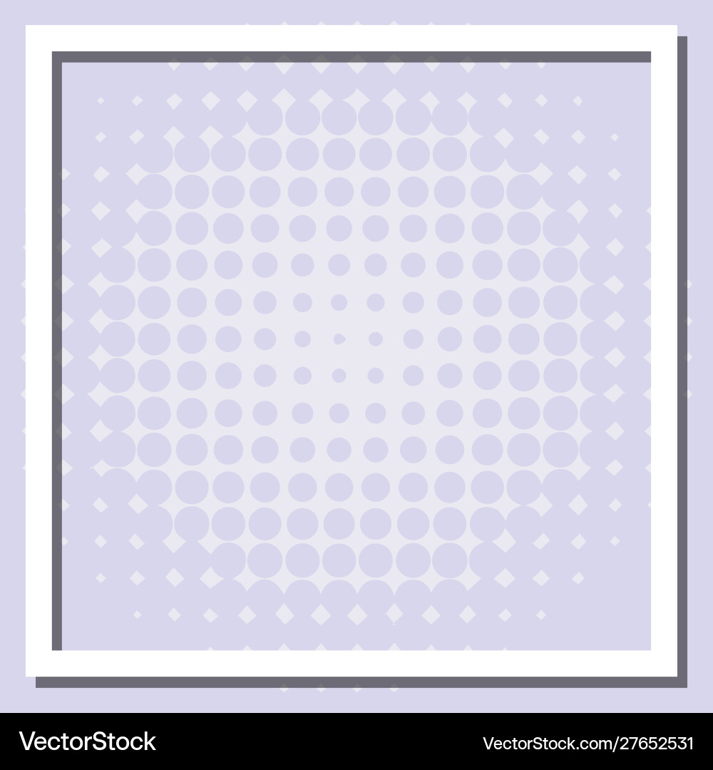 Frame template design with gray dots Vector Image
