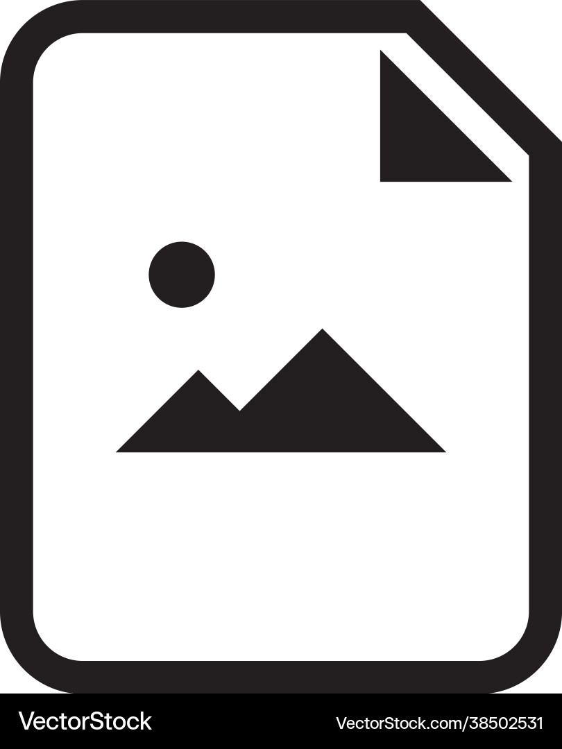 Image document icon with picture file Image document icon with picture file vector image