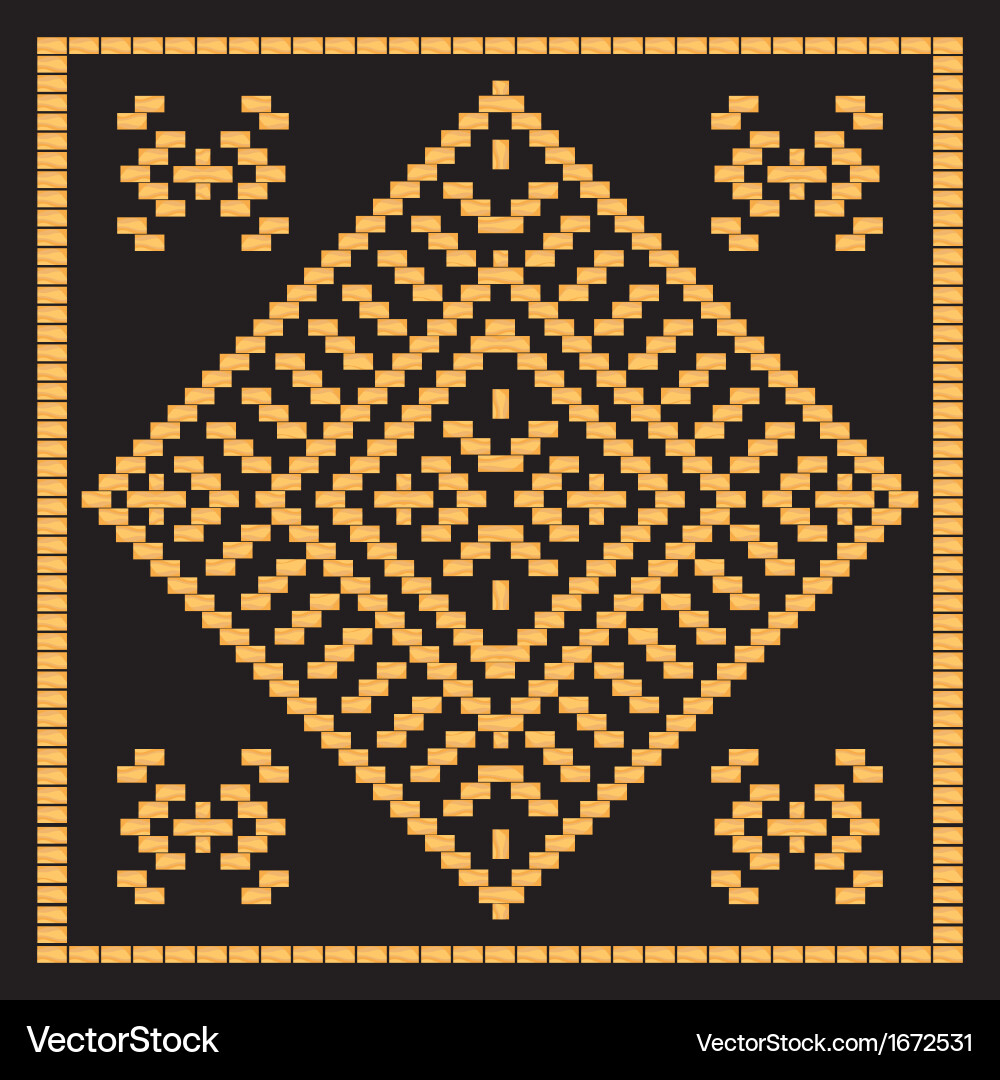 Pattern romb resize Vector Image