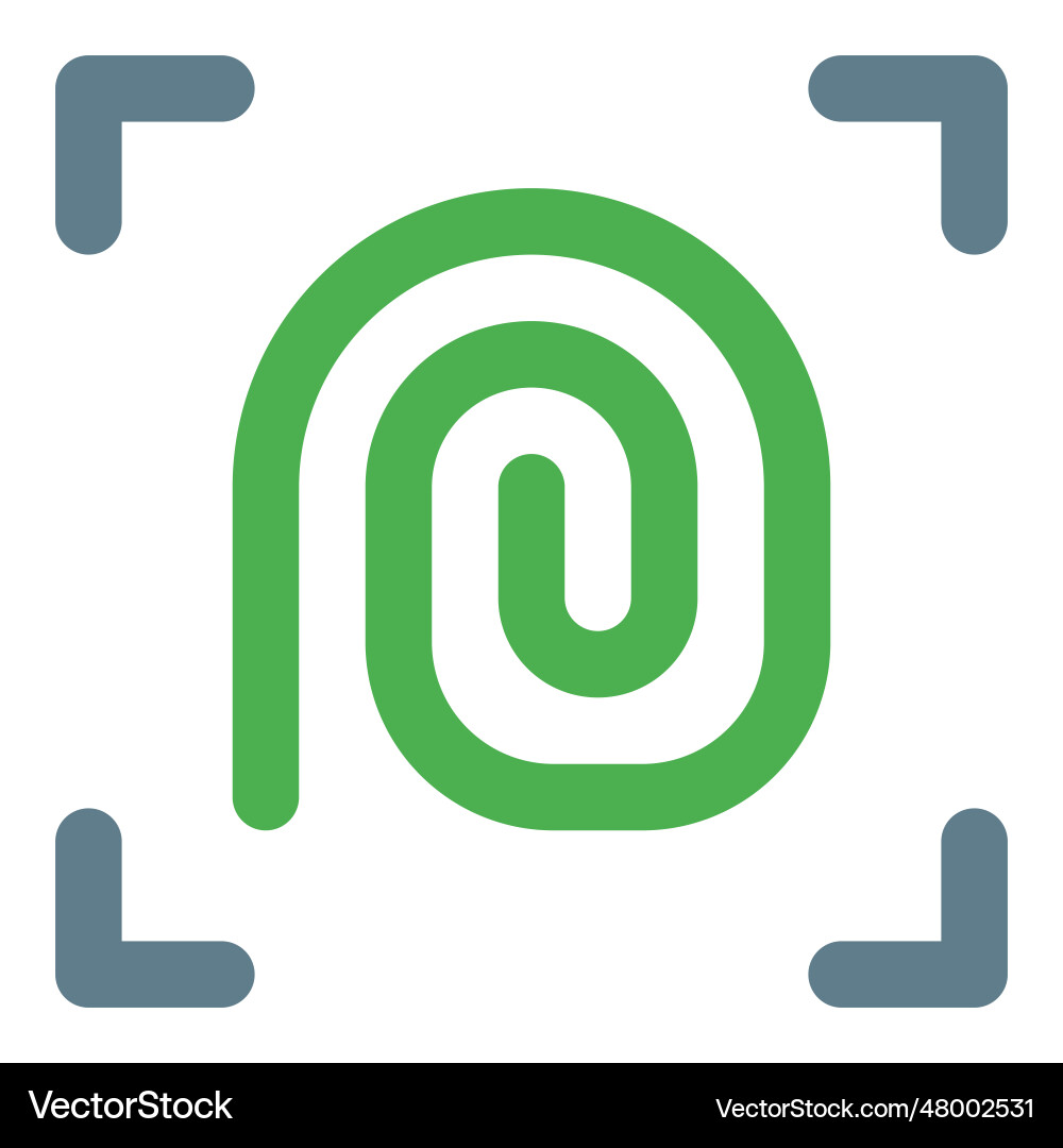 Recognition systems scan finger to identify user vector image