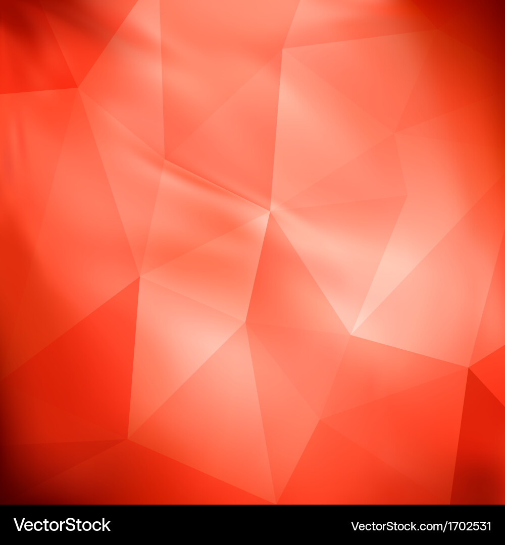 Red Geometric Background vector image