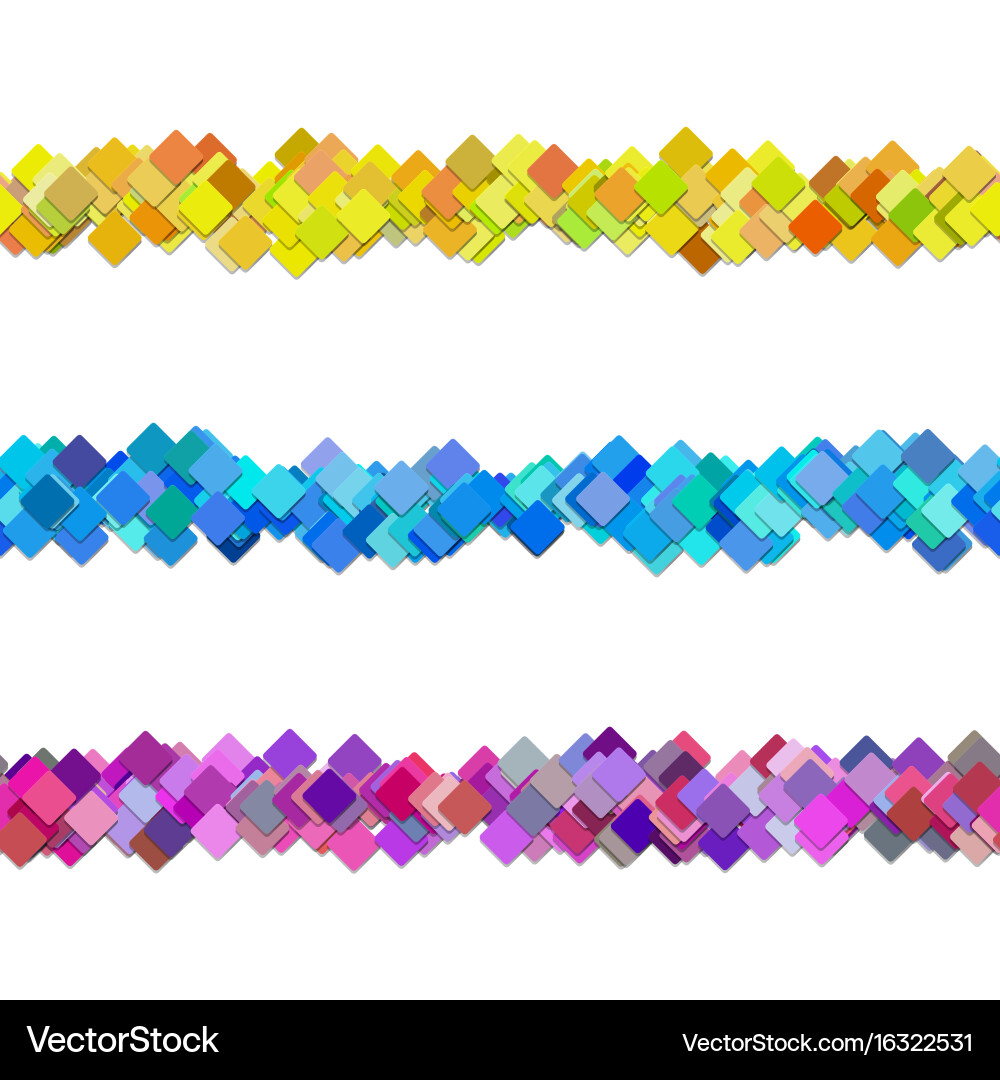 Seamless random square pattern paragraph divider vector image