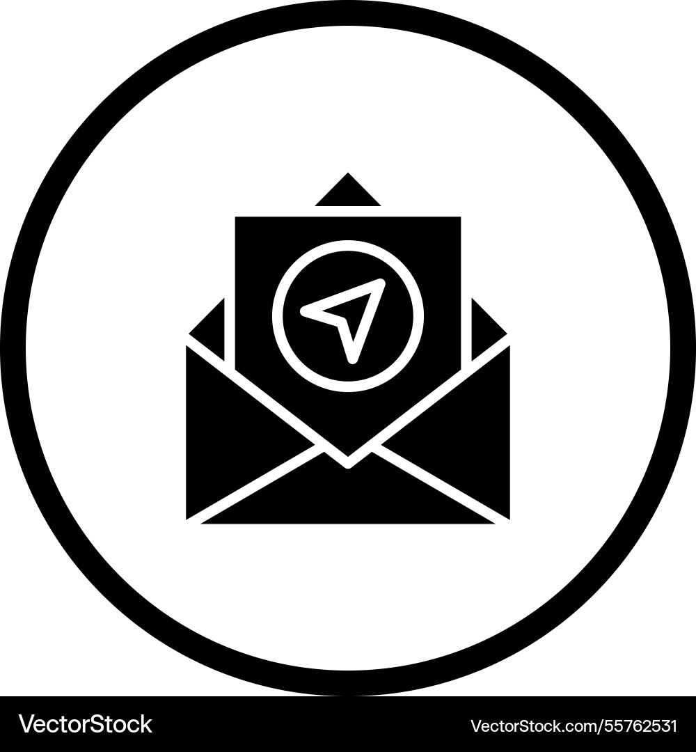 Send mail icon design vector image