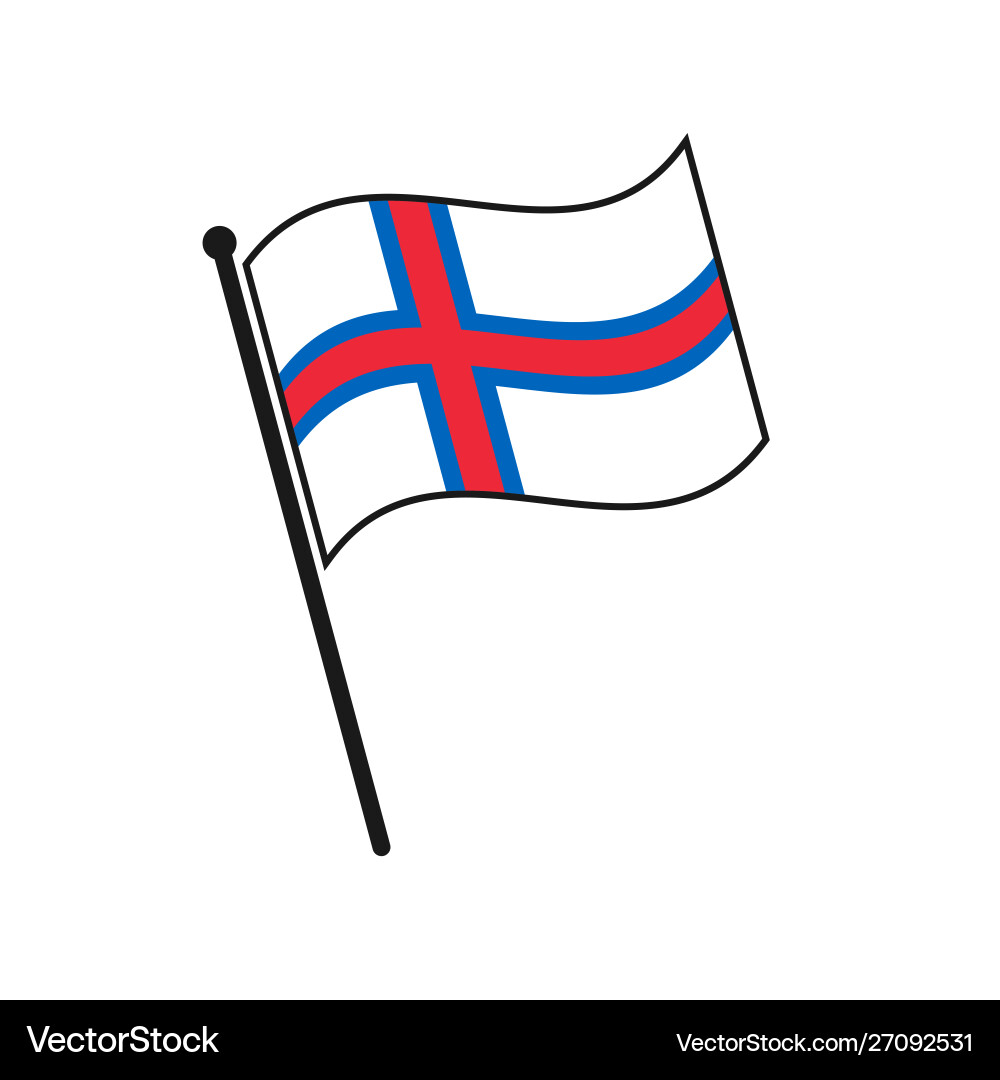 Simple flag icon Simple flag icon vector image