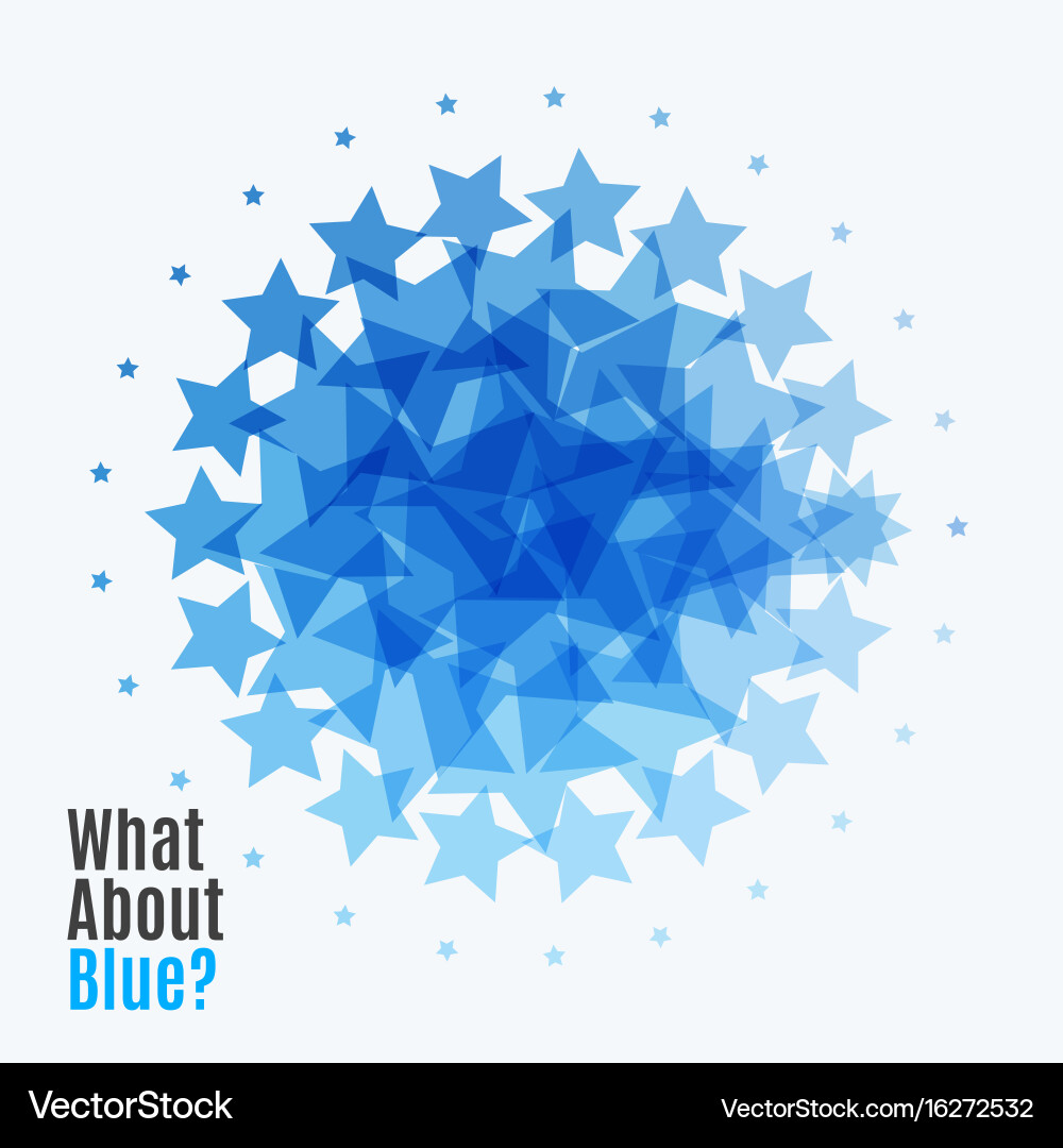 Abstract design elements with stars for fun vector image