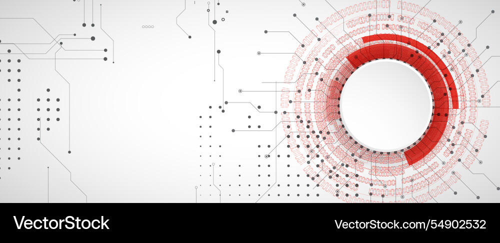 Abstract structure circuit computer technology Vector Image