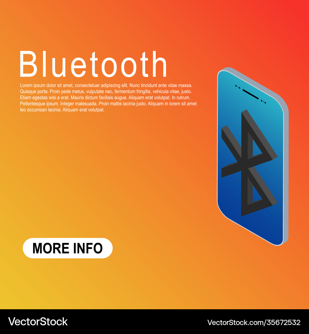 Bluetooth technology icon network connection web Vector Image
