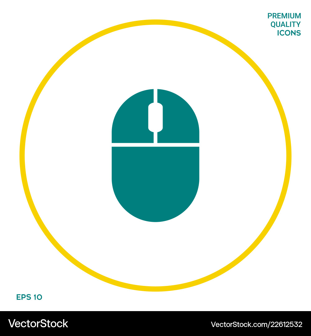 Computer mouse icon graphic elements Computer mouse icon graphic elements vector image