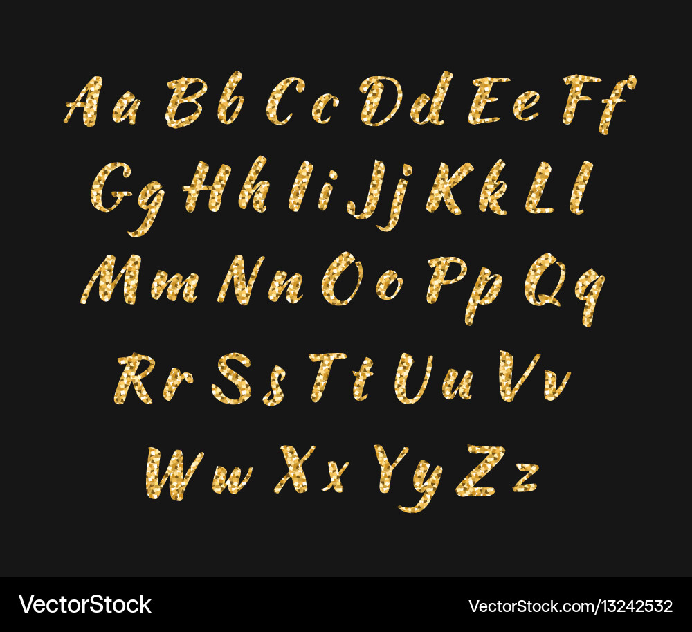 Handwritten alphabet Handwritten alphabet vector image