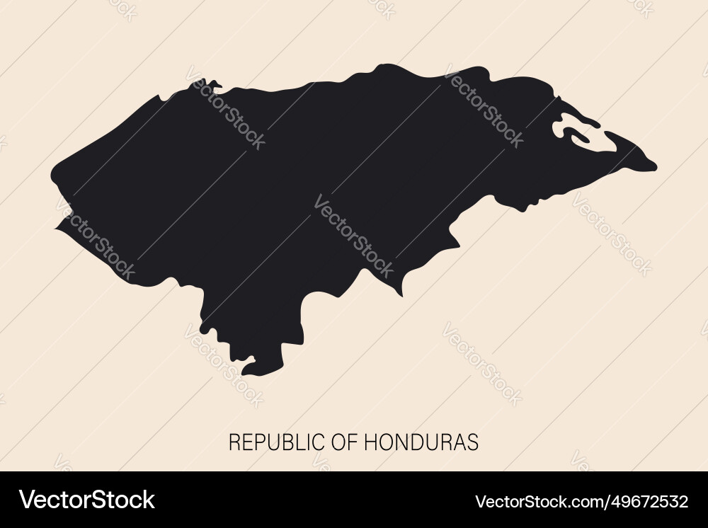 Highly detailed honduras map with borders Highly detailed honduras map with borders vector image