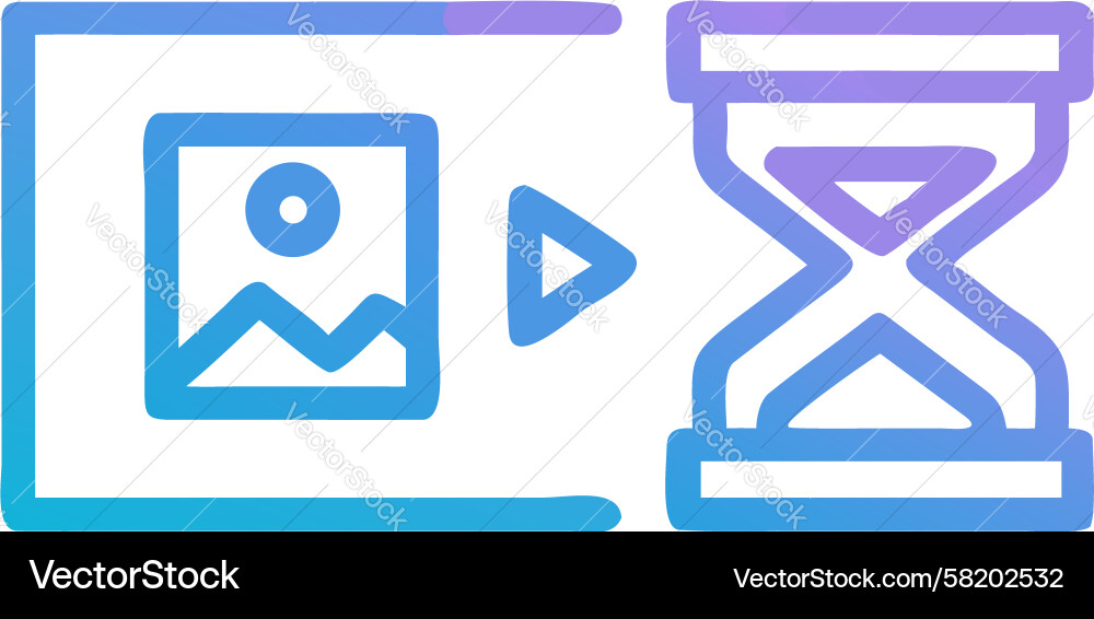 Image processing media gallery loading icon Vector Image