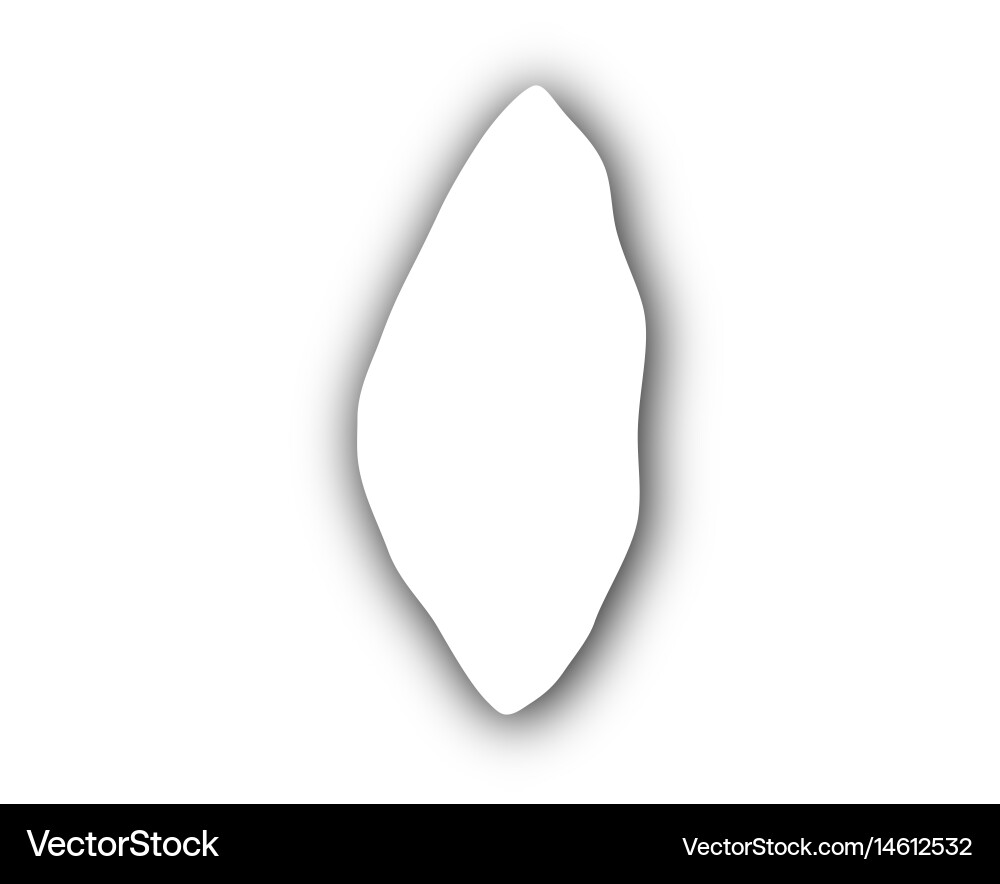 Map of tonga with shadow Vector Image