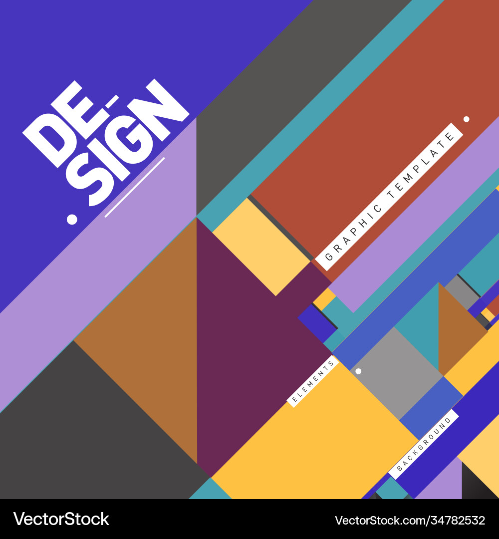 Modern colorful background material design Vector Image