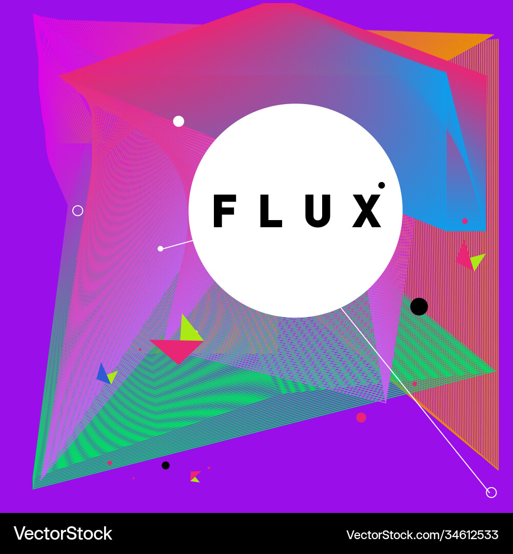 3d colorful wave background dynamic flux effect 3d colorful wave background dynamic flux effect vector image
