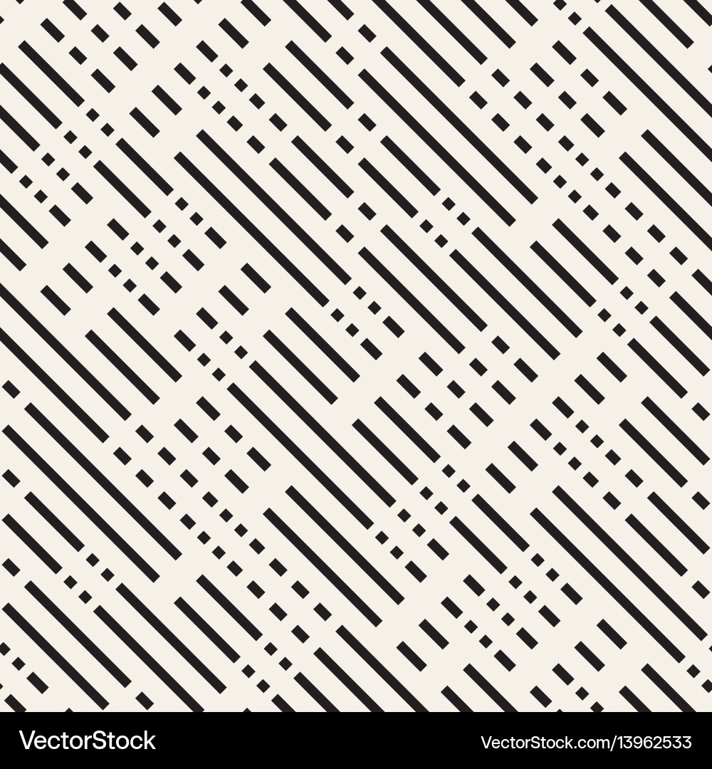 Black and white dashed lines pattern modern Black and white dashed lines pattern modern vector image