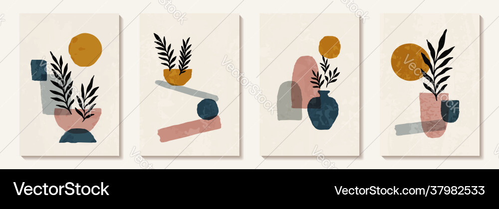 Creative minimalist hand draw abstract art Creative minimalist hand draw abstract art vector image