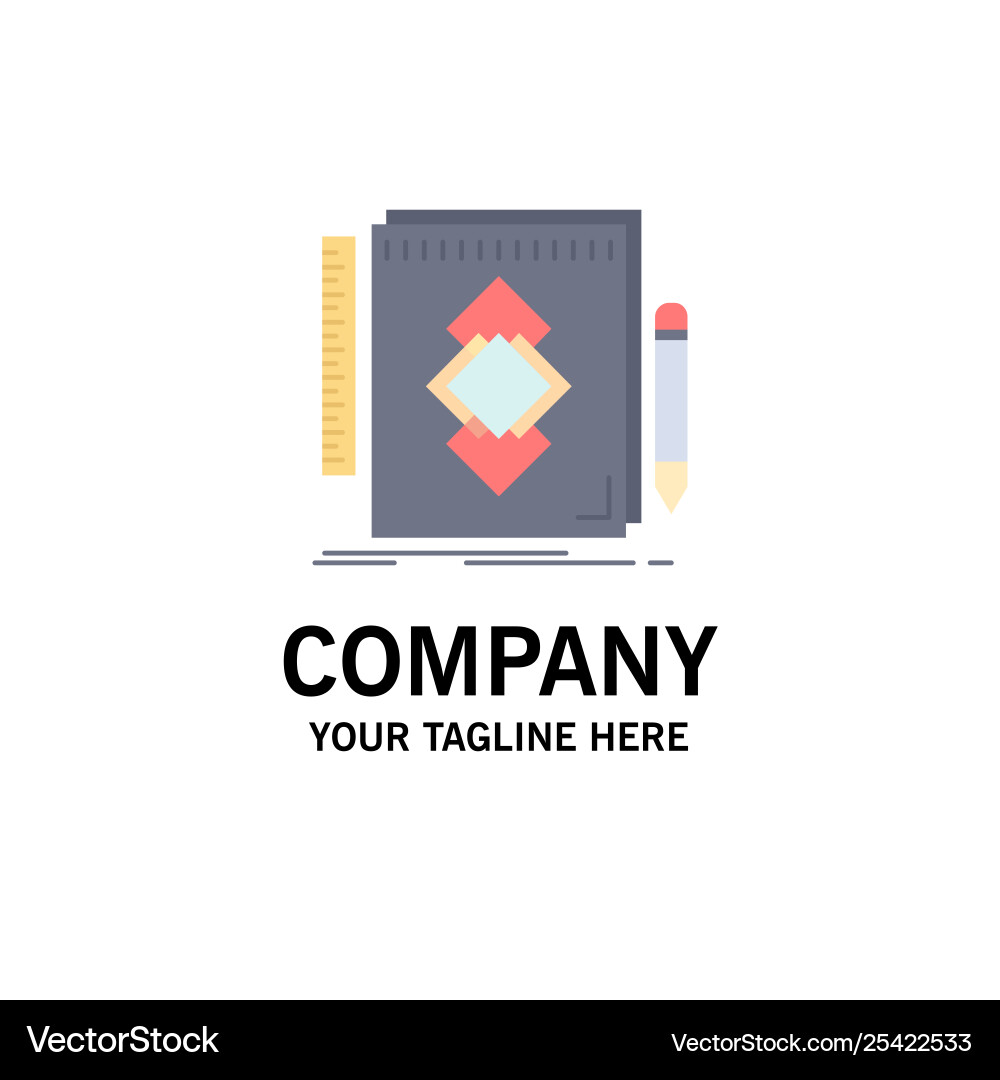 Design tool identity draw development flat color Design tool identity draw development flat color vector image