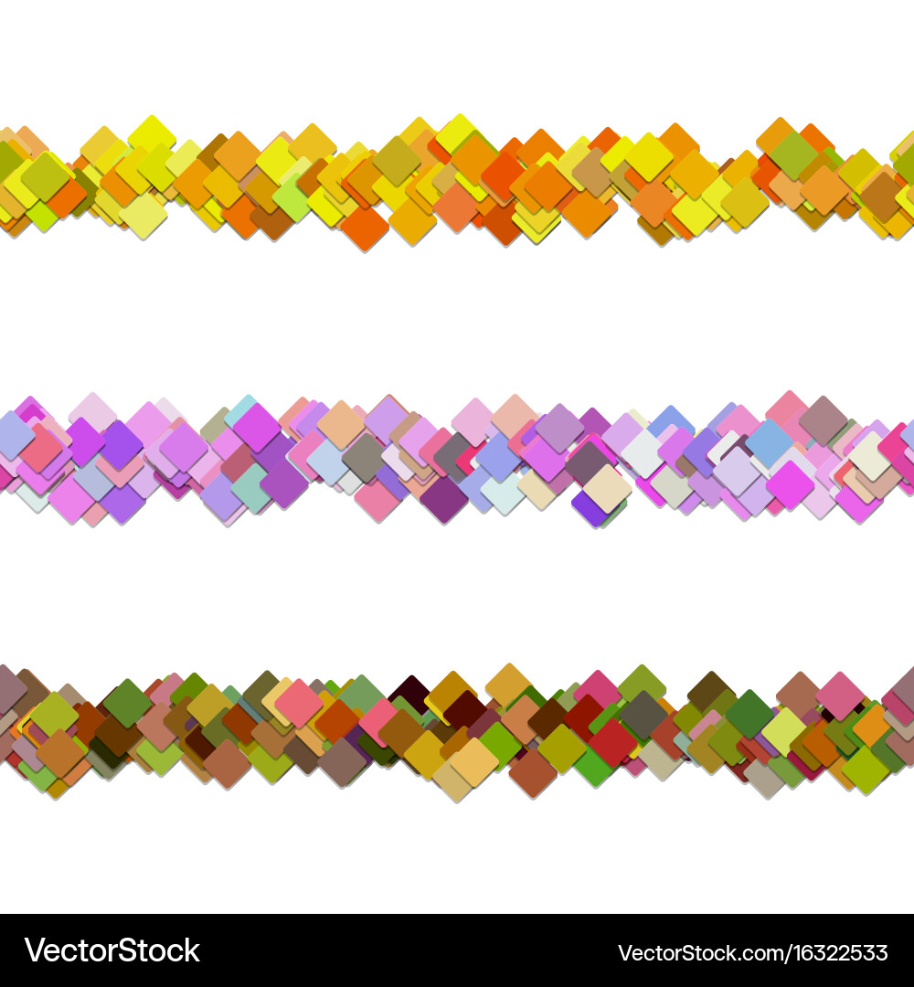 Diagonal square pattern page separator line Vector Image