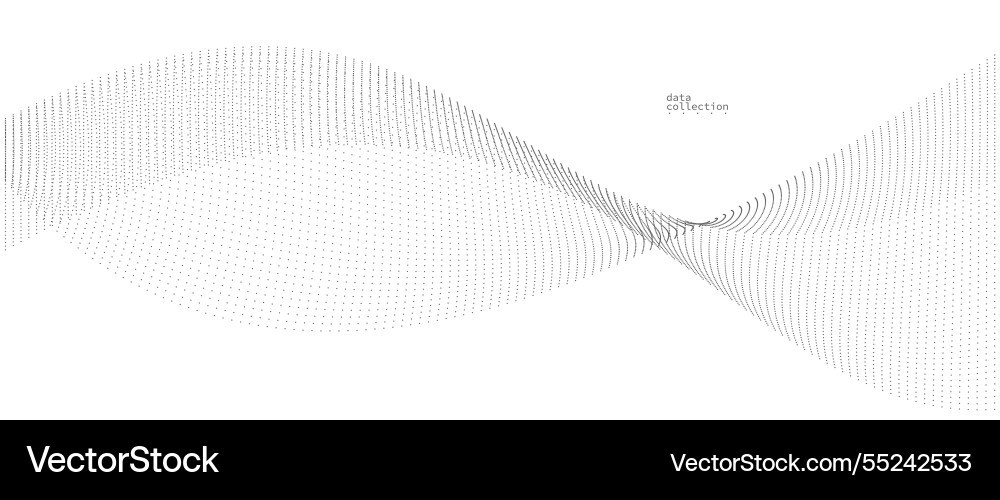 Grey airy particles flow design abstract Grey airy particles flow design abstract vector image
