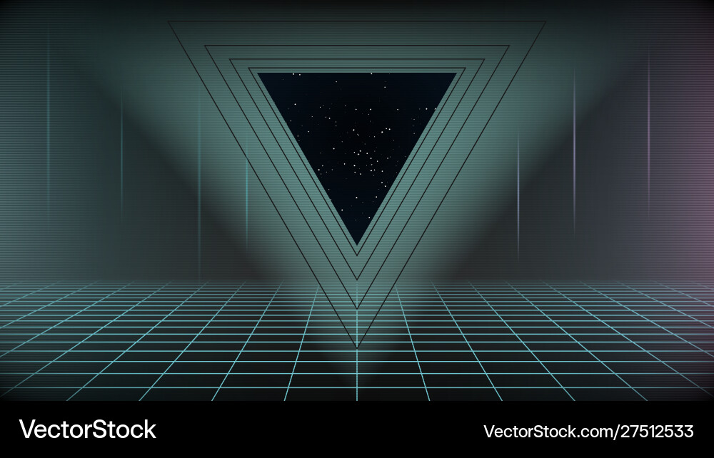 Retrowave Hintergrund Synthwave 80s Stil Retrowave Hintergrund Synthwave 80s Stil vektorbild