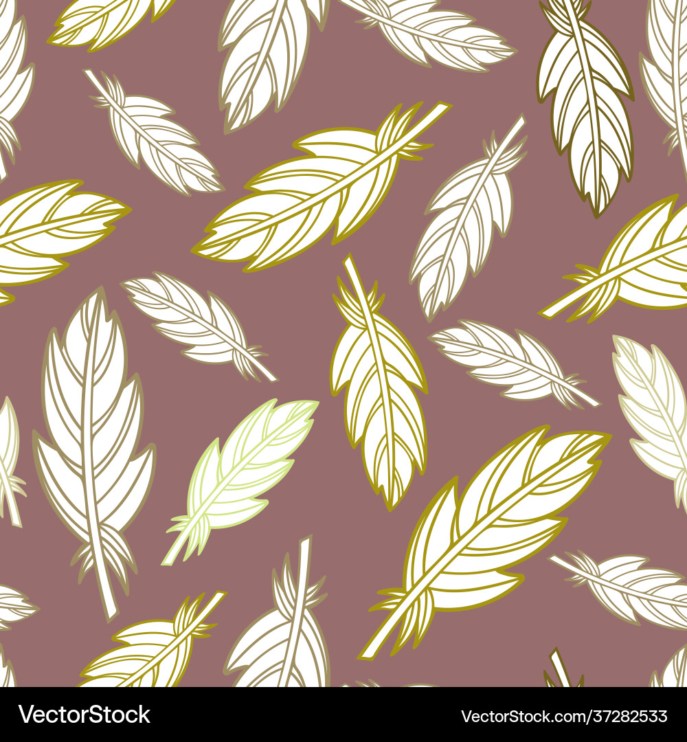 Seamless pattern with abstract botanical Seamless pattern with abstract botanical vector image