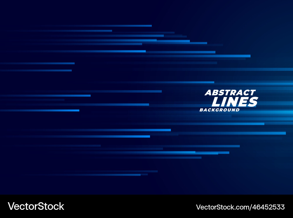 Speed lines moving in forward motion background vector image