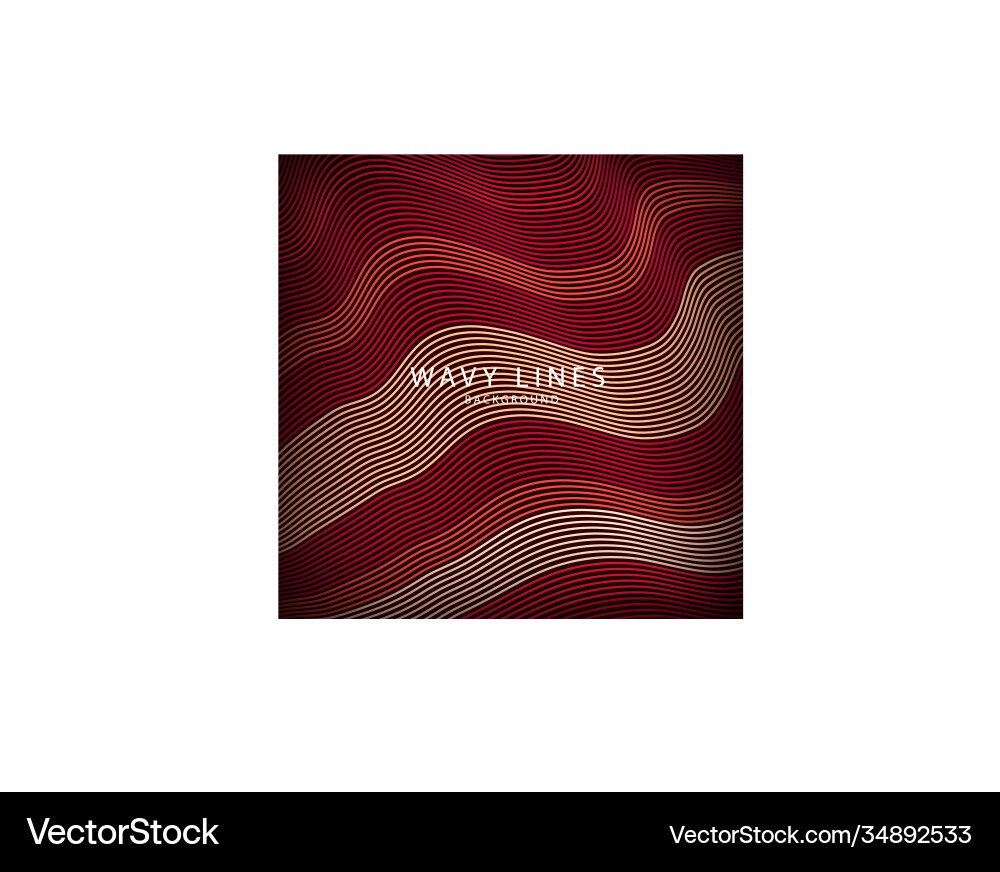Wave lines pattern an abstract stripe background vector image