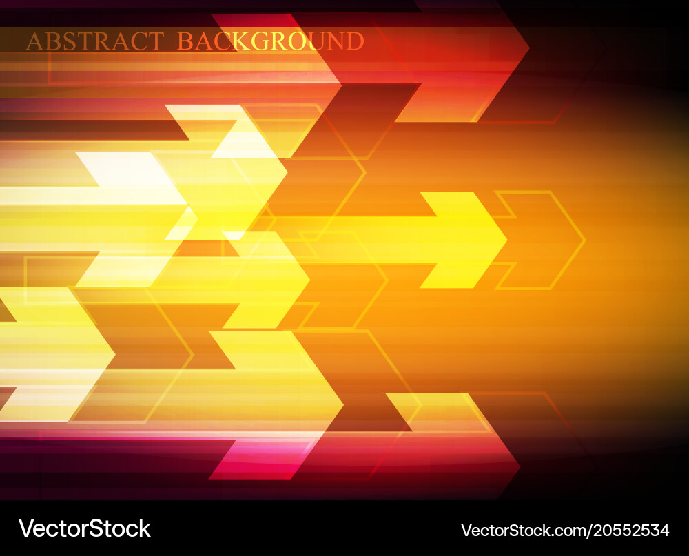 Arrow speed pattern red background vector image