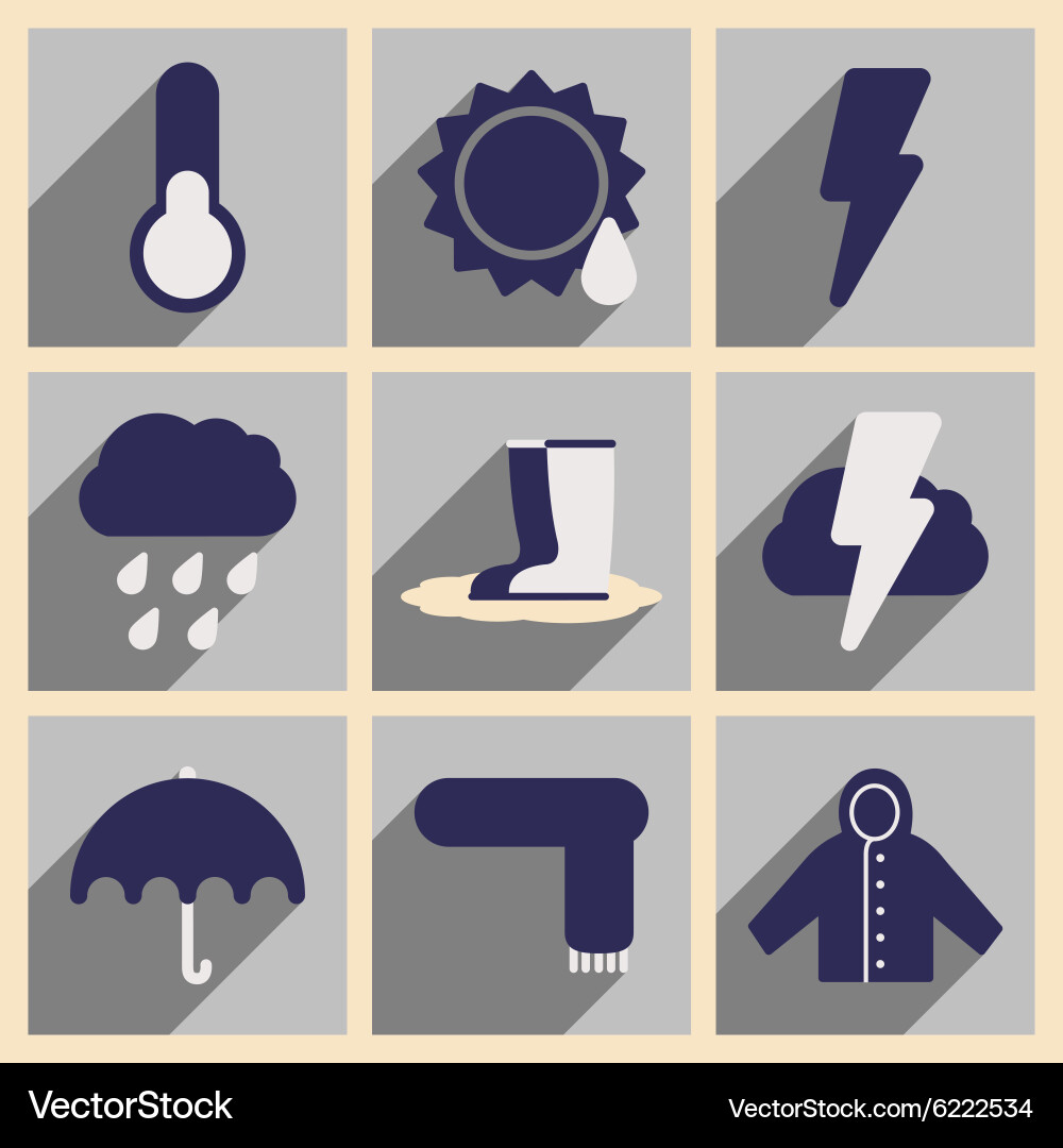 Flat with shadow concept and mobile application Vector Image