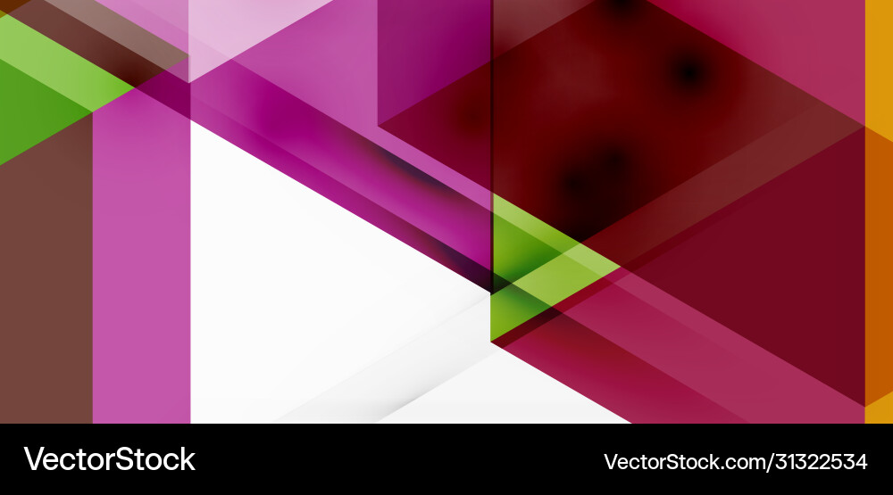 Geometric abstract background mosaic triangle vector image