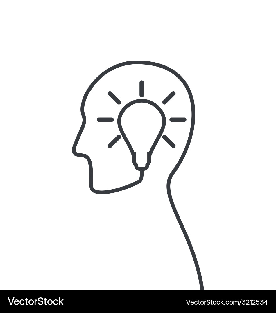 Idea Generation & Problemlösung Vektorbild