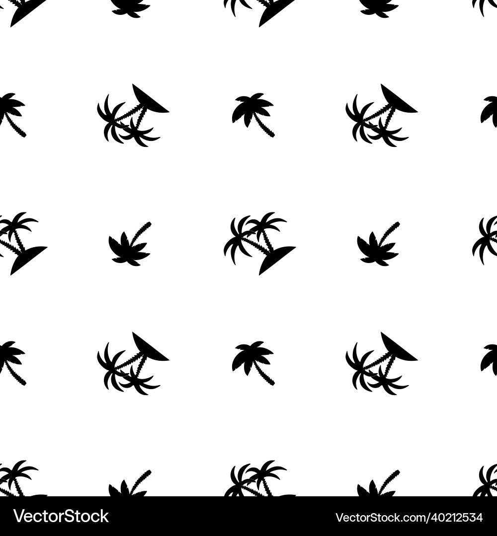 Seamless pattern with palm trees Vector Image