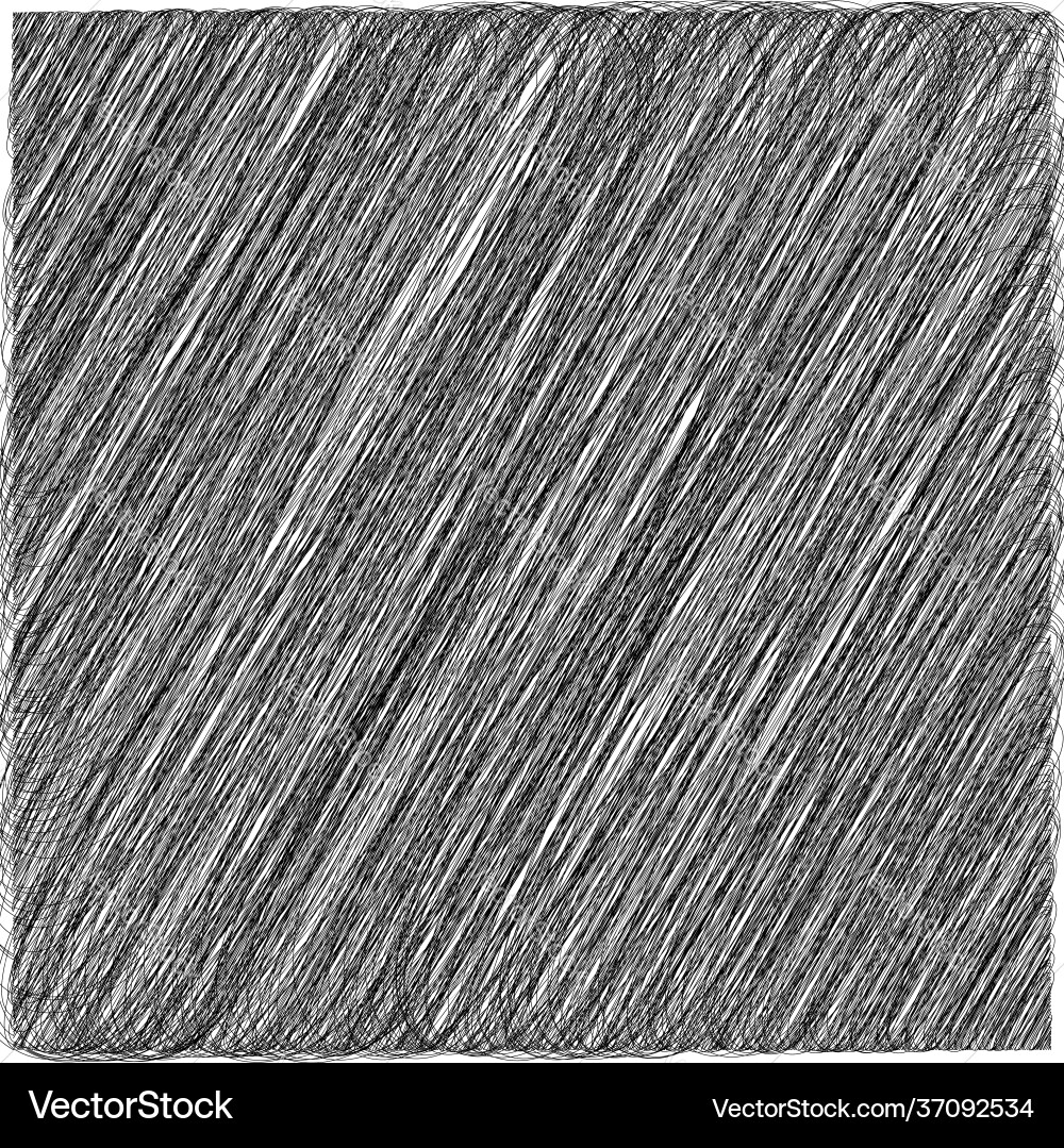 Sketchy Scribble Texture Square Vector Image