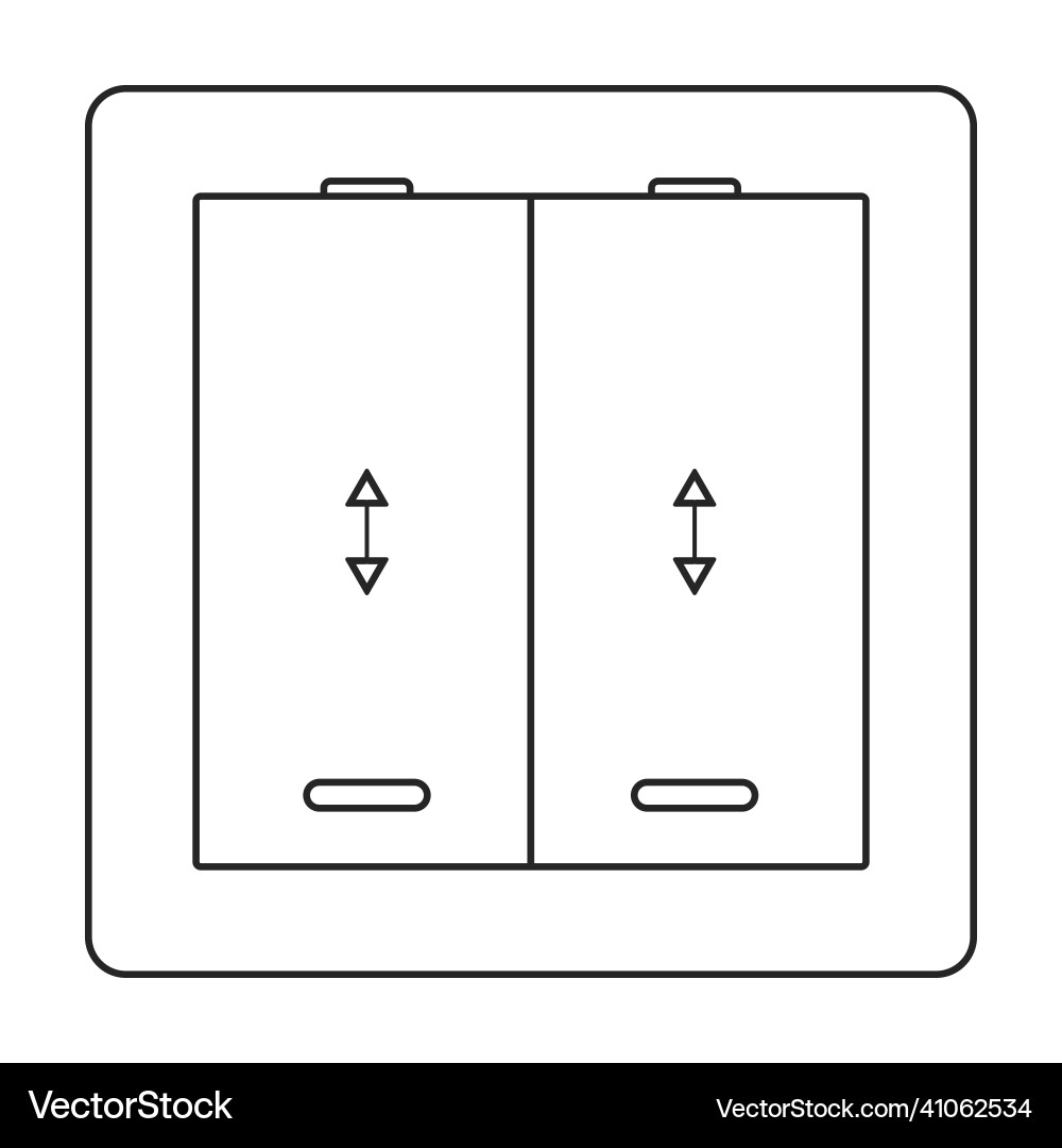 Socket of switch iconoutline icon Vector Image