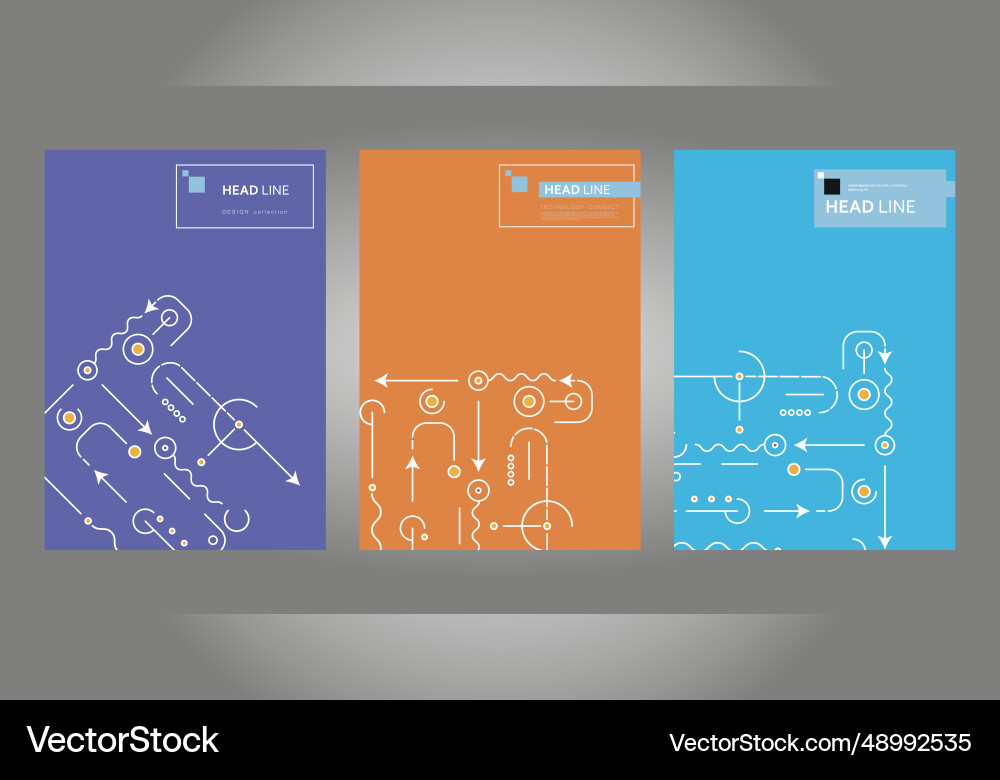 Abstract art processor technical system modern Abstract art processor technical system modern vector image