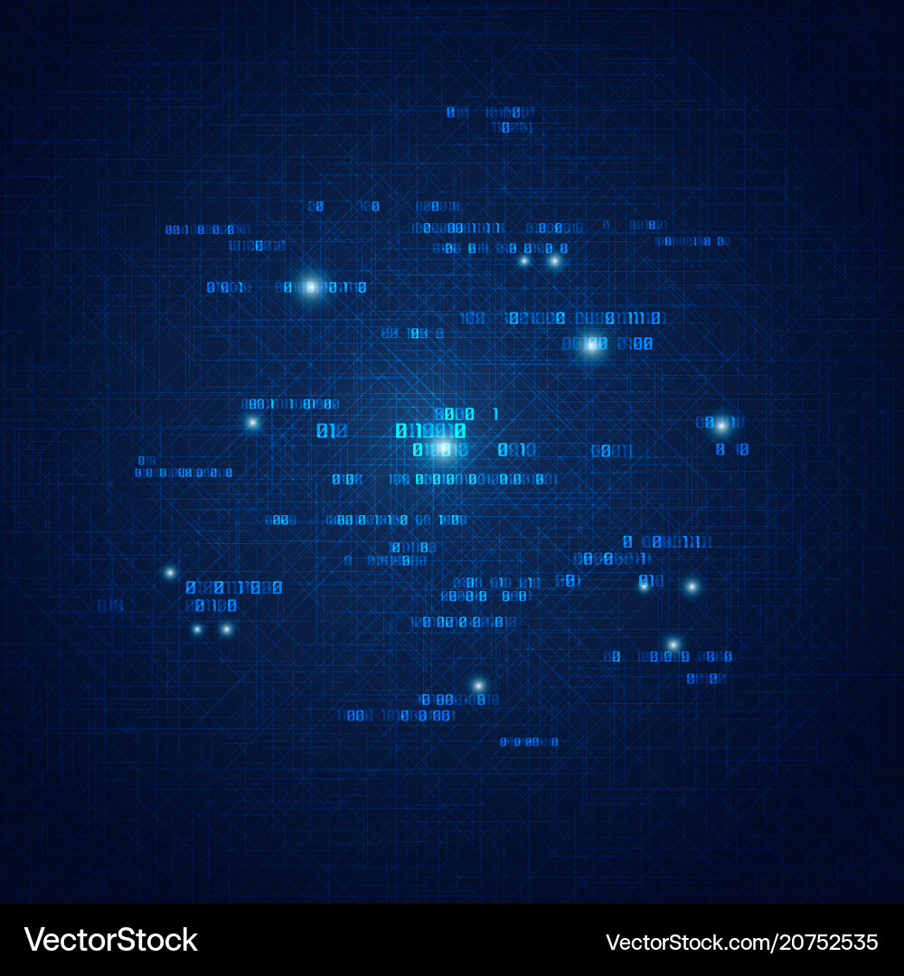 Digital Binary Matrix Vector Image