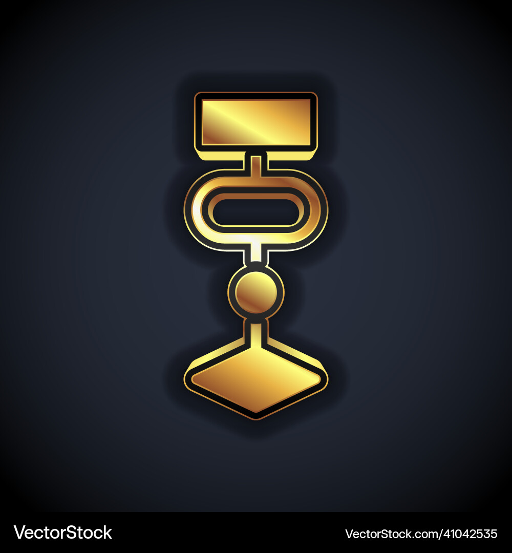 Gold algorithm icon isolated on black background Gold algorithm icon isolated on black background vector image