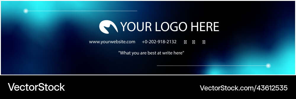 Linkedin banner Royalty Free Vector Image - VectorStock