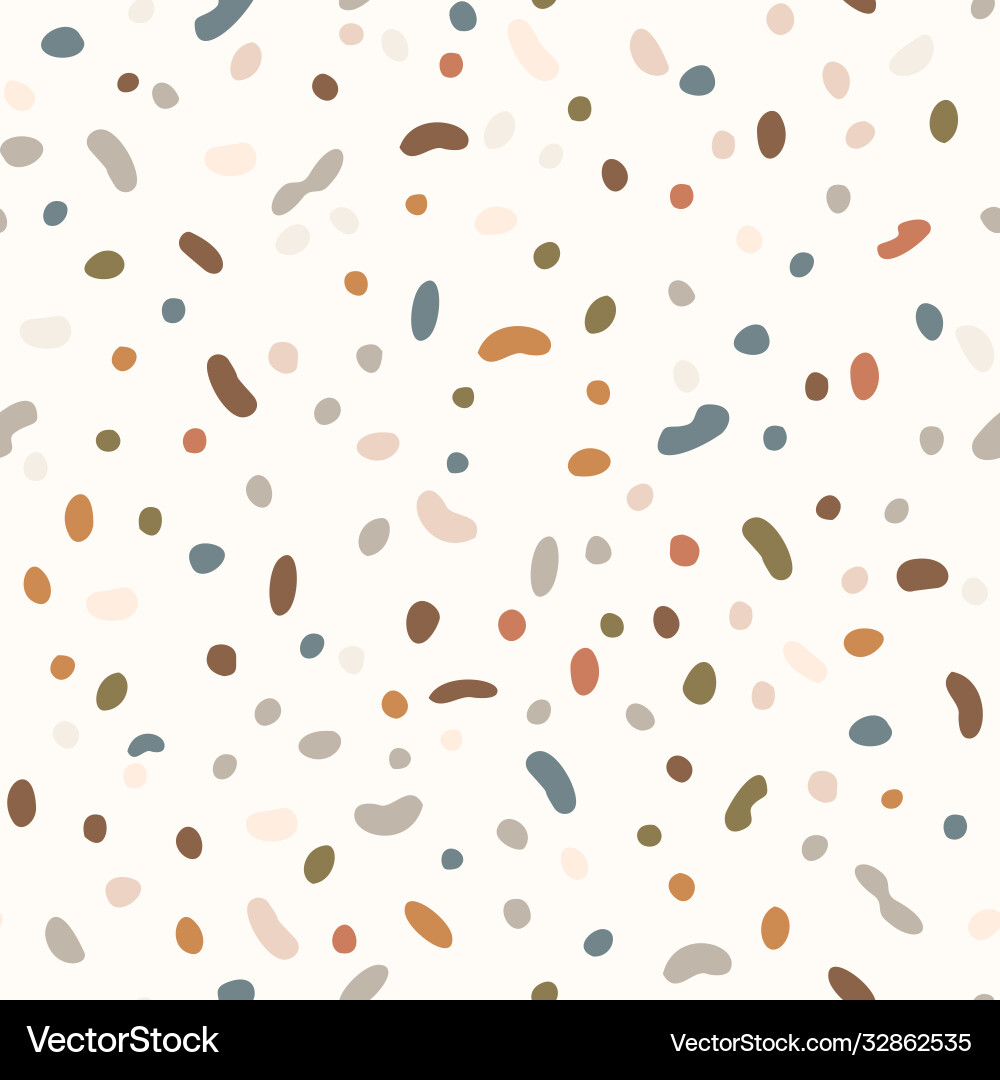 Neutral Dotted Baby Pattern Vector Image