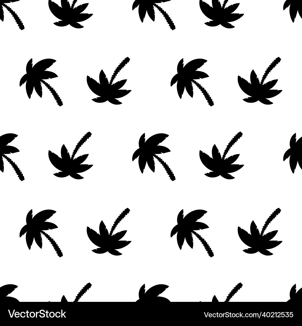 Seamless pattern with palm trees Seamless pattern with palm trees Vector Image