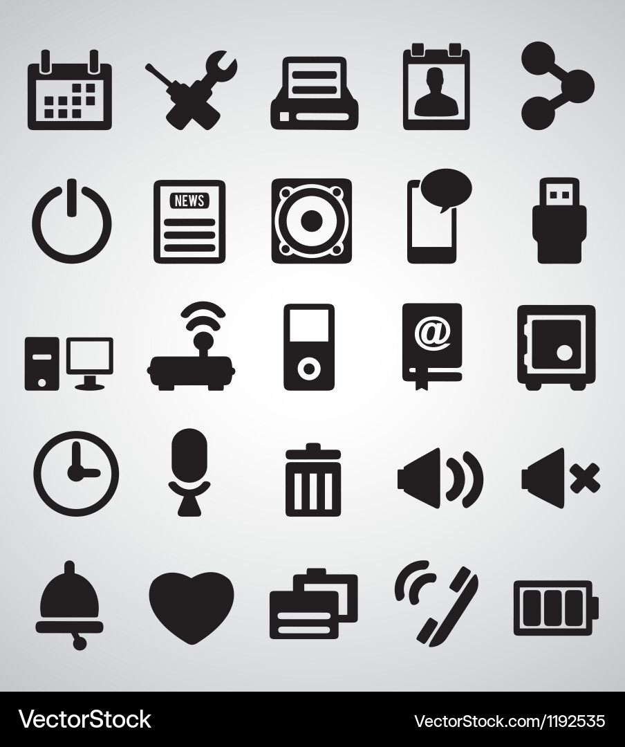 Set of internet icons - part 2 Vector Image