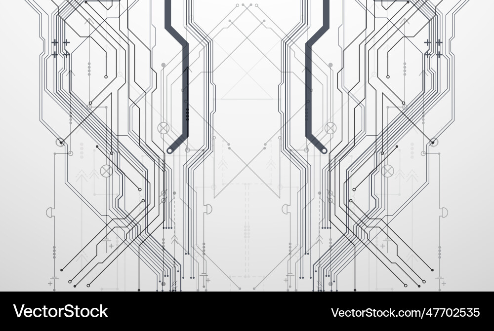 Tech Circuit Background vector image