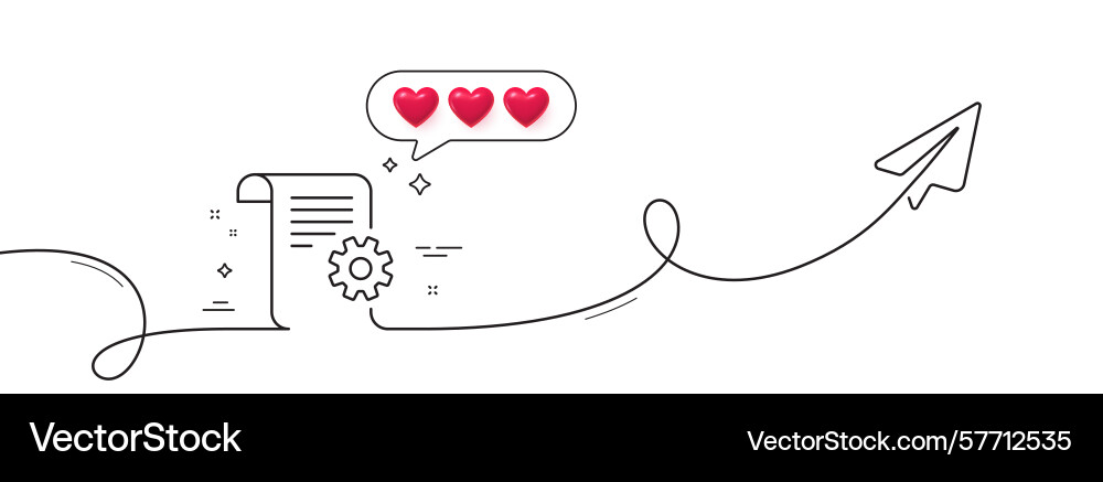 Technical documentation line icon instruction Technical documentation line icon instruction Vector Image