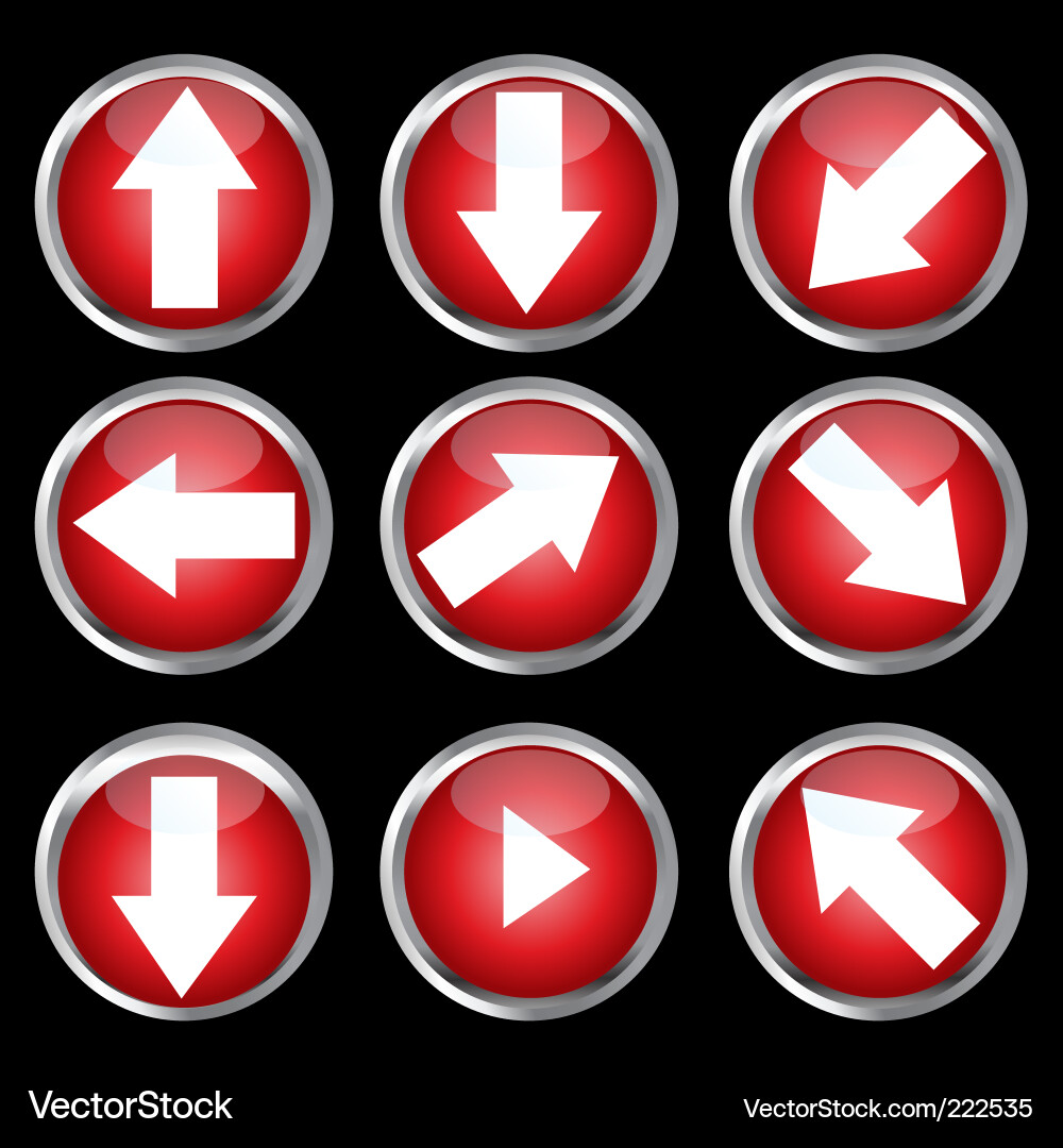 Web buttons Vector Image