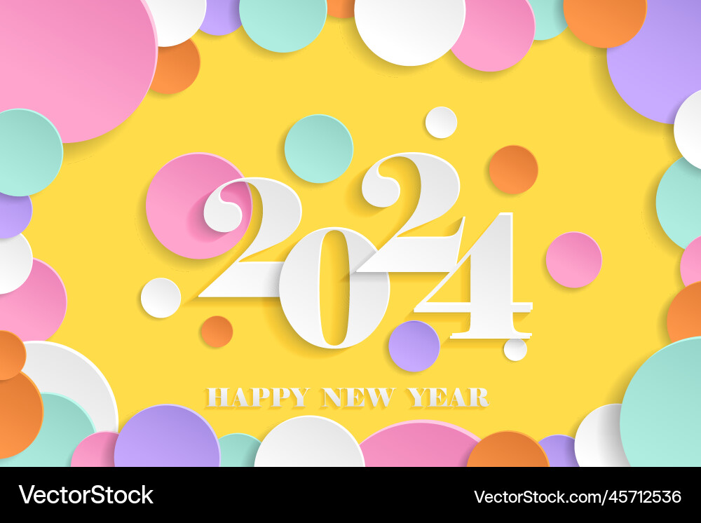 2024 glückliches neues Jahr elegantes Design 2024 glückliches neues Jahr elegantes Design vektorbild