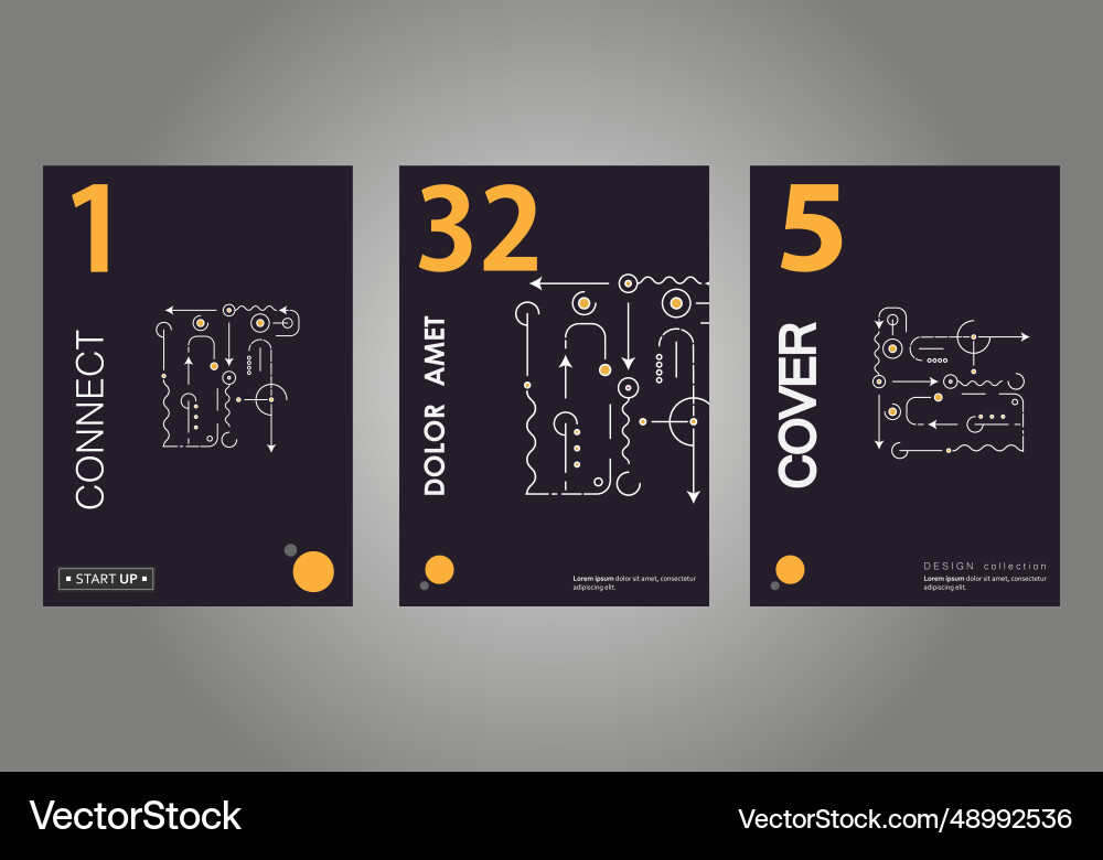 Abstract art processor technical system modern Abstract art processor technical system modern vector image