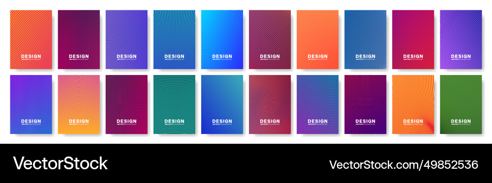 Abstract geometric patterns collection gradients Abstract geometric patterns collection gradients vector image