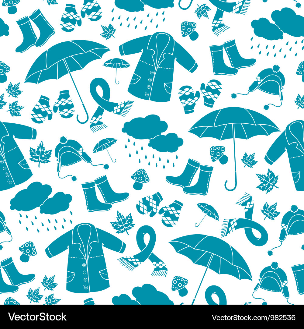 Autumn Seasonal Pattern vector image