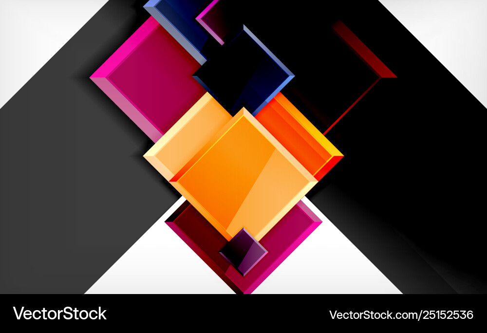 Colorful square and rectangle blocks background Colorful square and rectangle blocks background vector image